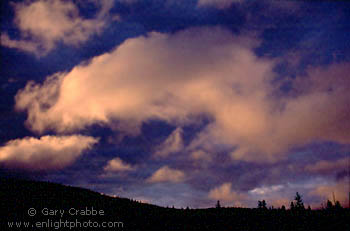 Storm clouds at sunrise, Mount Hood National Recreation Area, Oregon