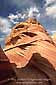 Clouds over red rock sandstone, Paria Canyon Vermilion Cliffs Wilderness, Arizona