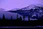 Fog beneath Mount Eddy in early morning light, near Weed, Siskiyou County, Northern California