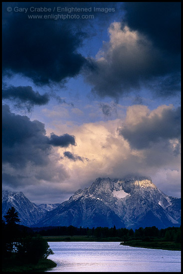 Photo: Clouds shroud Mt. Moran on a stormy morning at Oxbow Bend, Snake River, Grand Teton National Park, WYOMING