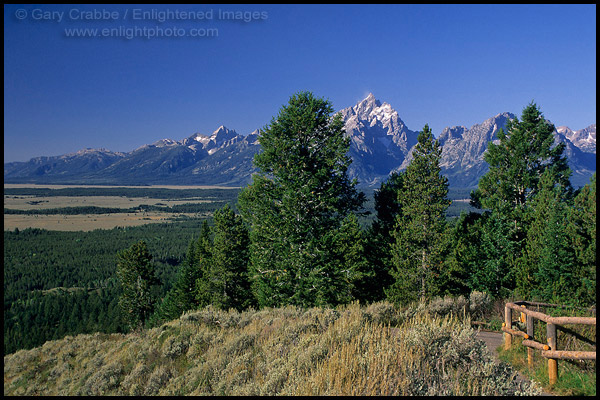 Teton Range seen from Signal Mountain, Grand Teton National Park, Wyoming