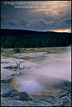 Picture: Mustard Spring at sunset, Biscuit Basin, Yellowstone Nat'l. Park, WYOMING