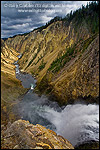 Photo: Looking down the Yellowstone River Canyon, from Lower Yellowstone Falls, Yellowstone National Park, Wyoming