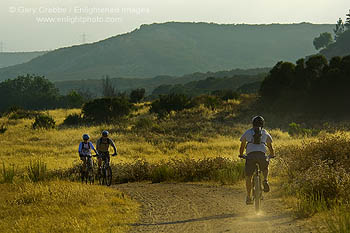 Picture: Mountain bikers on trail through Los Penasquitos Open Space Preserve, San Diego, California