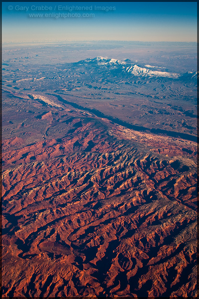 Picture: View from 36,000 feet over Utah