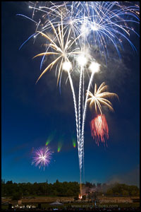 Photo: Fireworks on the 4th of July, Pleasant Hill, California