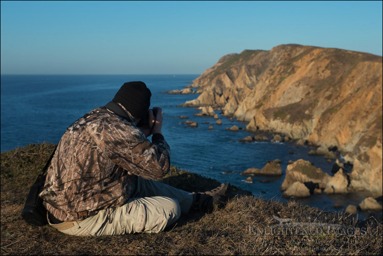 Image: Photographer shooting the Point Reyes Headlands, Point Reyes National Seashore, Marin County, California