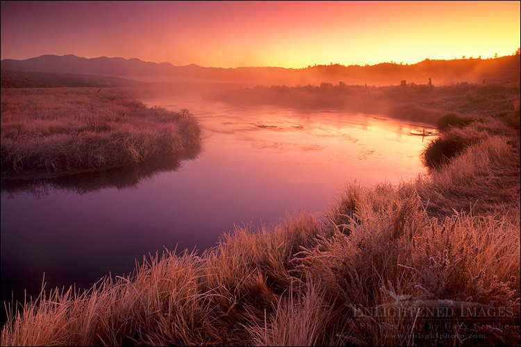 Image: Sunrise at Hot Creek, Eastern Sierra, California