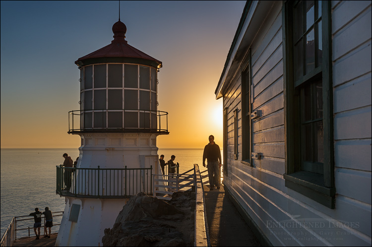 Image: Visitors at the Point Reyes Lighthouse, Point Reyes National Seashore, Marin County, California