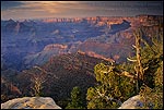 Photo: Stormy sunset light over the Grand Canyon from Grandview Point, South Rim, Grand Canyon National Park, Arizona