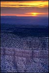 Picture: Sunrise over the edge of the canyon rim, near Desert View, Grand Canyon National Park, Arizona