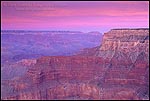 Picture: Pink clouds and sky at sunset from Pima Point, South Rim, Grand Canyon National Park, Arizona