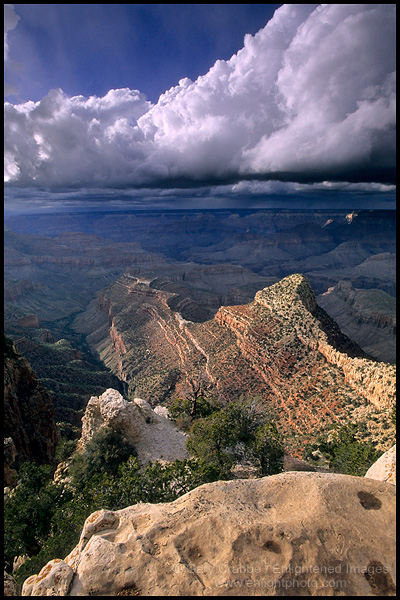 Photo: Afternoon storm clouds rolling over the canyon at Grandview Point, Grand Canyon National Park, Arizona