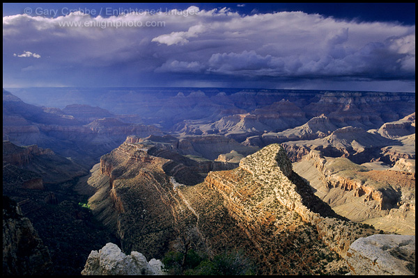 Photo: Afternoon light and storm clouds from Grandview Point, South Rim, Grand Canyon National Park, Arizona