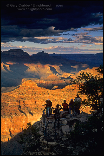 Photo: Tourist overlook near Mather Point, South Rim, Grand Canyon National Park, Arizona