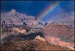 Photo: Rainbow over rocky formations inside the Grand Canyon, South Rim, Grand Canyon National Park, Arizona