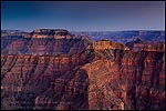 Picture: Evening light over steep canyon walls from Point Sublime, North Rim, Grand Canyon National Park, Arizona