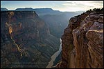 Picture: Colorado River and steep cliffs at Toroweap Overlook, near Tuweep, North Rim, Grand Canyon National Park, Arizona