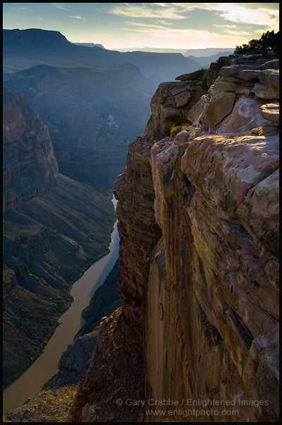 Photo: Colorado River and canyon cliffs at Toroweap Overlook, near Tuweep, North Rim, Grand Canyon National Park, Arizona