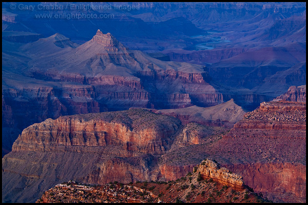 Photo: Evening light over the Grand Canyon, Grand Canyon National Park, Arizona