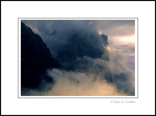 Photo: Storm clouds at sunrise around El Capitan, Yosemite National Park, California