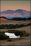 Photo: Sunset light on Mount Diablo seen from Briones Regional Park, California