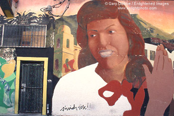 Hispanic Mural in the Mission District, San Francisco, California