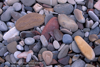Smooth rocks and pebbles on shoreline beach, Montana del Oro State Park, Central Coast, California; Stock Photo photography picture image photograph fine art decor print wall mural gallery