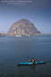 Kayaking below Morro Rock, in Morro Bay, Central Coast, California