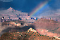 Rainbow in the Grand Canyon from Grandview Point, South Rim, Grand Canyon National Park, Arizona