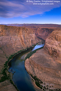 Colorado River canyon at Horseshoe Bend, near Page, Arizona