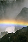 Rainbow in Bridalveil Creek below Bridalveil Fall, Yosemite Valley, Yosemite National Park, California