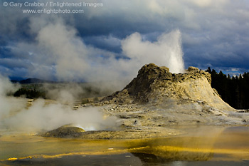 Castle Geyser, Upper Geyser Basin, Yellowstone National Park, Wyoming