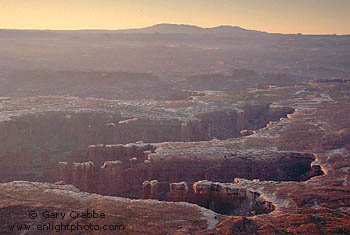 Sunrise over canyons, Canyonlands National Park, Utah