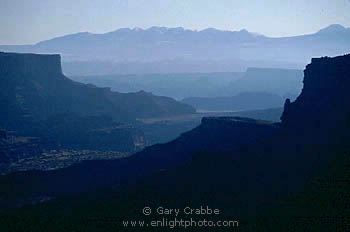 La Sal Mountains as seen from Canyonlands National Park, Utah