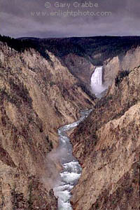 Lower Yellowstone Falls and the Yellowstone River, Grand Canyon of the Yellowstone, Yellowstone National Park, Wyoming