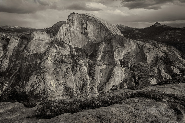 Image: Half Dome, as seen from North Dome, Yosemite National Park, California