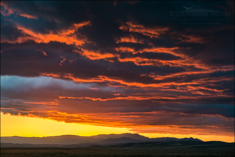 Image: Stormy sunset over the southern Central Valley, California