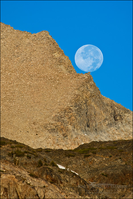 Image: Moonset over the Sierra Crest, near Tioga Pass, Mono County, Eastern Sierra, California