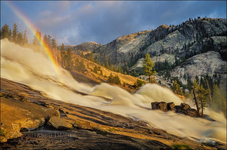 Photo: Rainbow in LeConte Fall, along the Tuolumne River, Yosemite National Park, California