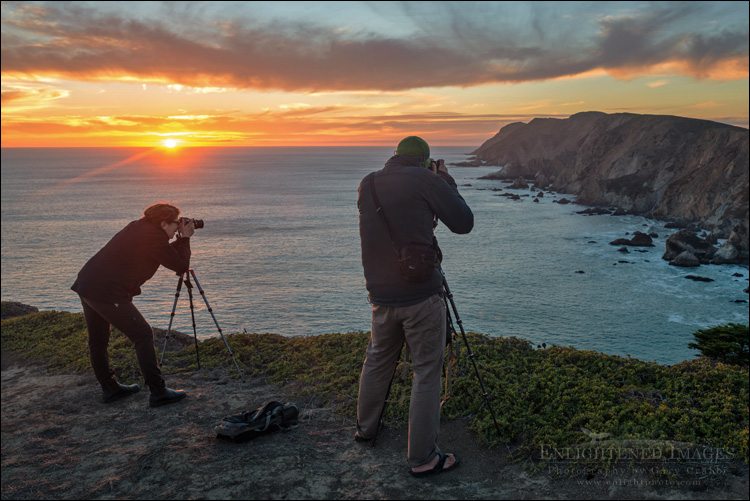 Photo: Photographers at Drakes Beach, Point Reyes National Seashore, Marin County, California