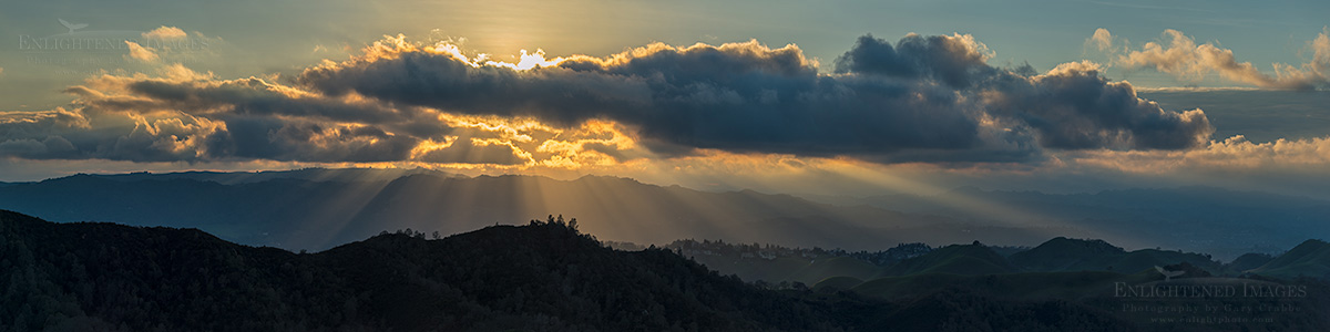 Sunset from Mount Diablo – A quick tip for shooting panoramas