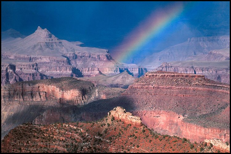 Photo: Rainbow over the Grand Canyon from Grandview Point, South Rim Grand Canyon National Park, Arizona