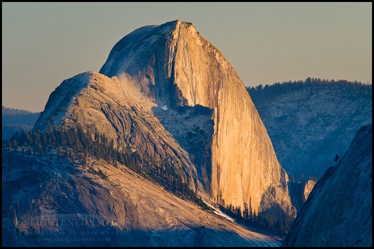 Photo: Sunset light on Half Dome from Olmsted Point, Yosemite National Park, California - ID# TIGA-2182