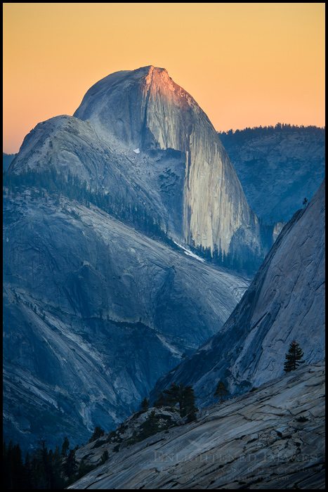 Photo: Sunset light on Half Dome from Olmsted Point, Yosemite National Park, California - ID# TIGA-2186