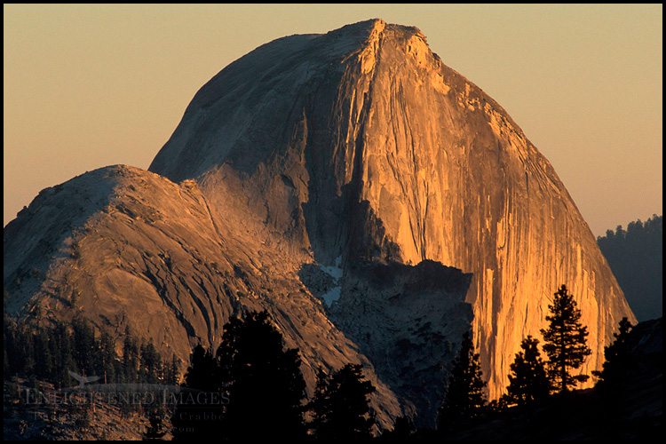 Photo: Sunset light on Half Dome from Olmsted Point, Yosemite National Park, California - ID# TIGA-1177