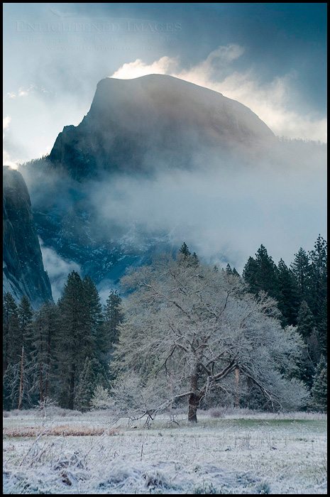 Photo: Half Dome in winter, Yosemite Valley, Yosemite National Park, California