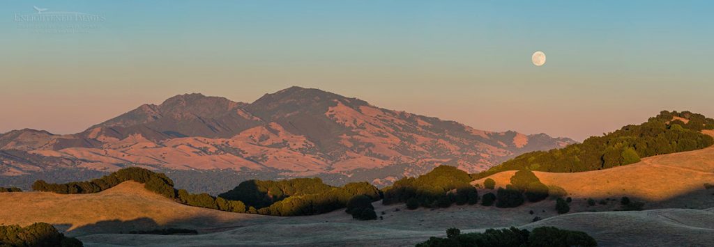 Photo: Panorama of a 'super-moon' (June, 2013) full moon rising over Mount Diablo and the hills of Briones Regional Park, Contra Costa County, California