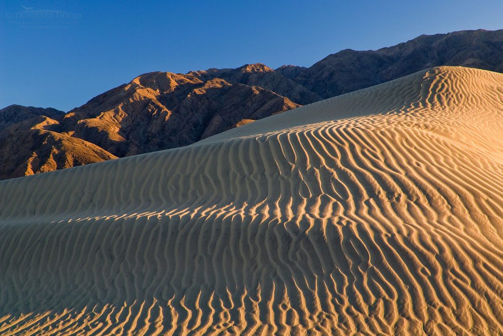 Photo: Wind blown sand patterns in the Mesquite Flat Sand Dunes, near Stovepipe Wells, Death Valley National Park, California