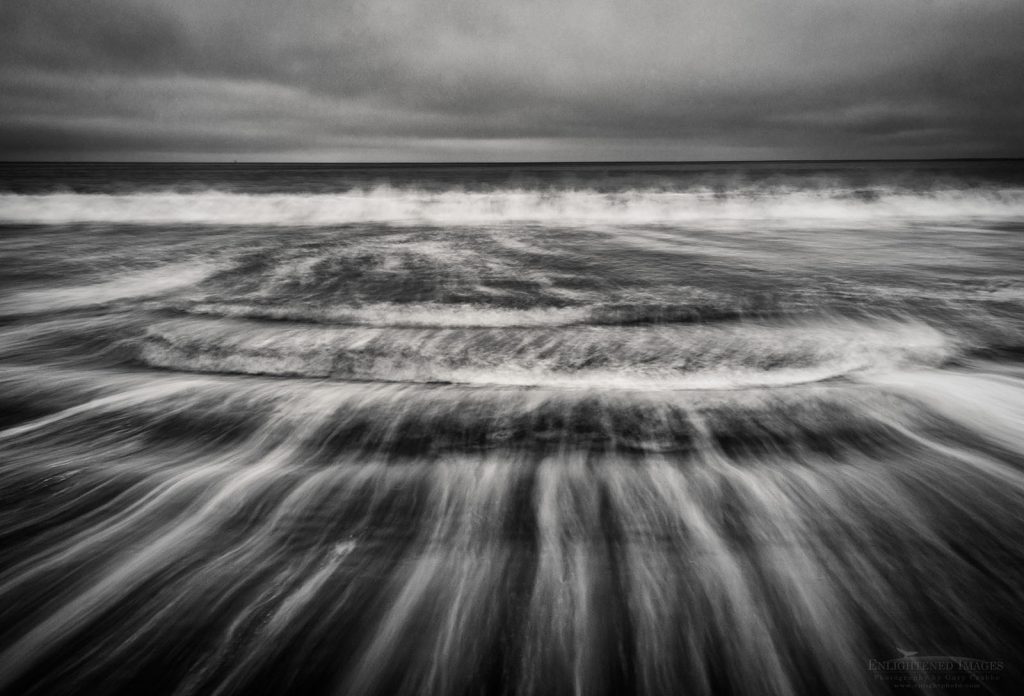 Photo: Waves breaking on Drakes Beach, Point Reyes National Seashore, Marin County, California